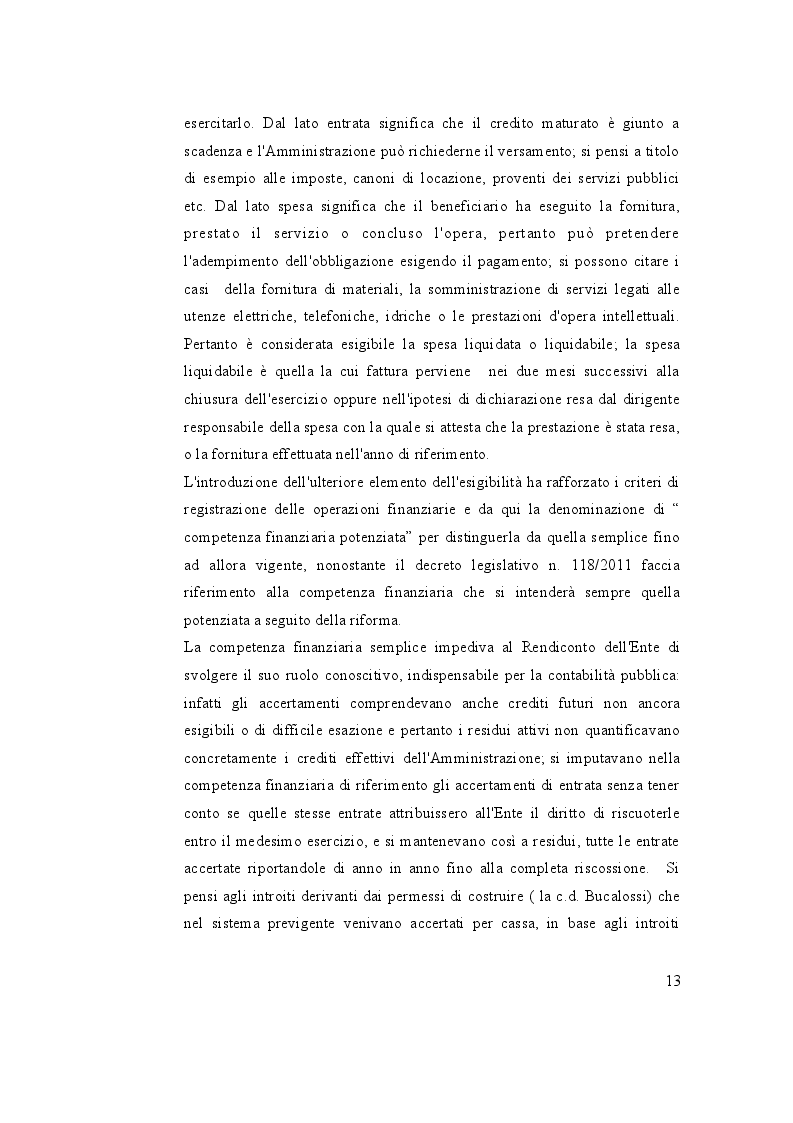 Estratto dalla tesi: L'Armonizzazione dei sistemi contabili degli enti locali: il principio della competenza finanziaria potenziata e il riaccertamento straordinario dei residui. Il caso Comune di Villasimius