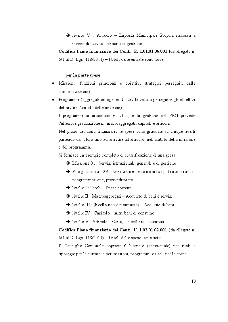 Anteprima della tesi: L'Armonizzazione dei sistemi contabili degli enti locali: il principio della competenza finanziaria potenziata e il riaccertamento straordinario dei residui. Il caso Comune di Villasimius, Pagina 8