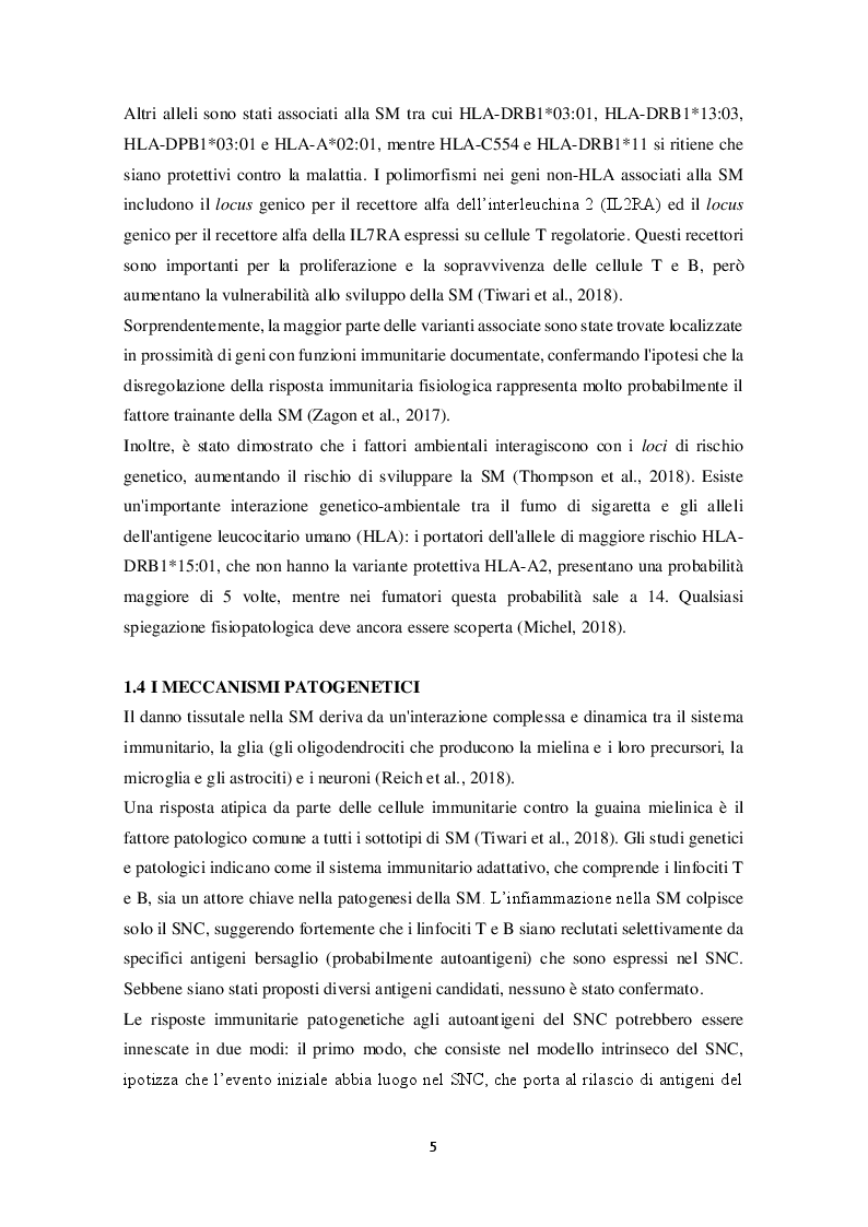 Anteprima della tesi: L'utilizzo della cannabis nel trattamento della sclerosi multipla, Pagina 6
