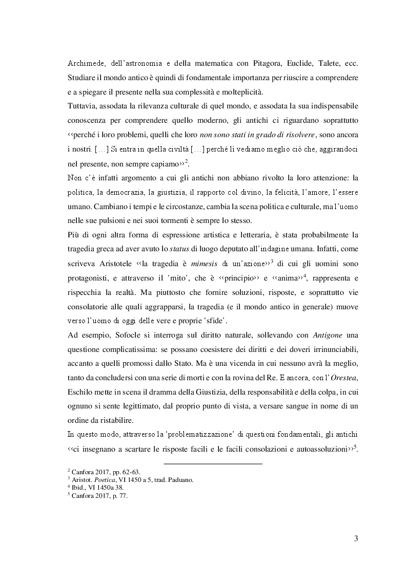 Anteprima della tesi: Parole nuove per un testo antico: l'Orestea di Eschilo da Pasolini agli Anagoor, Pagina 3