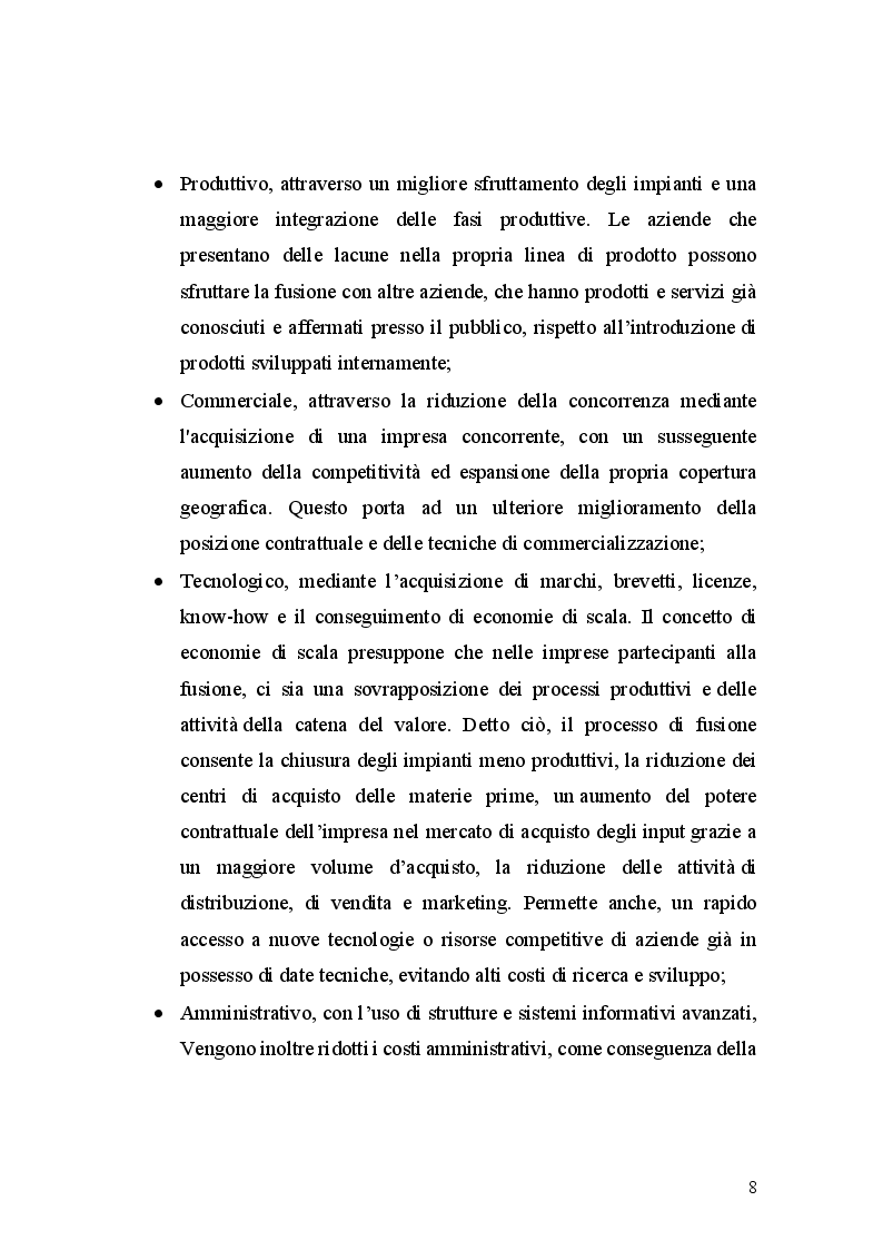 Anteprima della tesi: Le operazioni di concentrazioni societarie come strumento di crescita dimensionale nel settore delle telecomunicazioni. Il caso Wind e H3G, Pagina 9