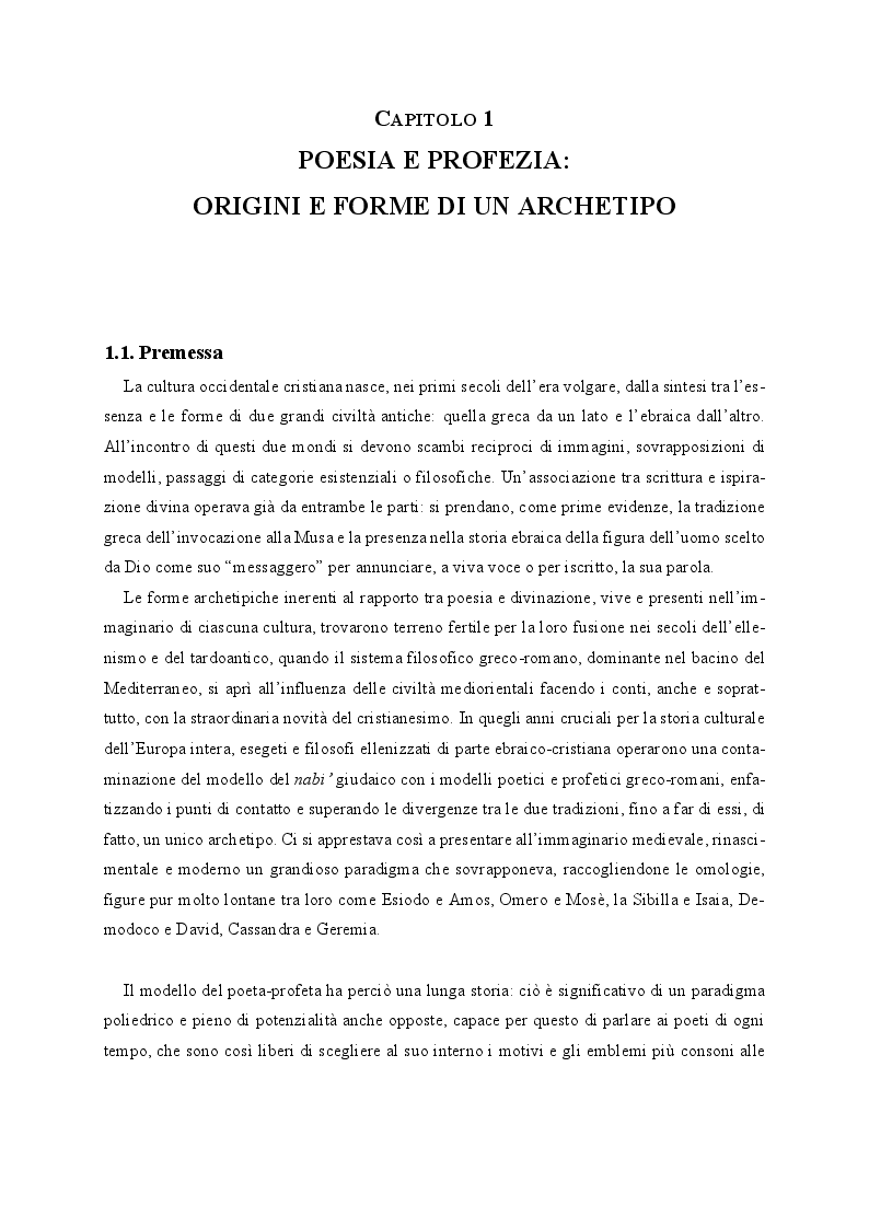 Anteprima della tesi: Il buio e lo squarcio. Figure della profezia in Montale, Pagina 5