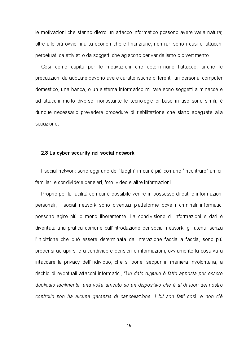 Anteprima della tesi: La Cyber Security: una nuova sfida per le aziende, Pagina 7