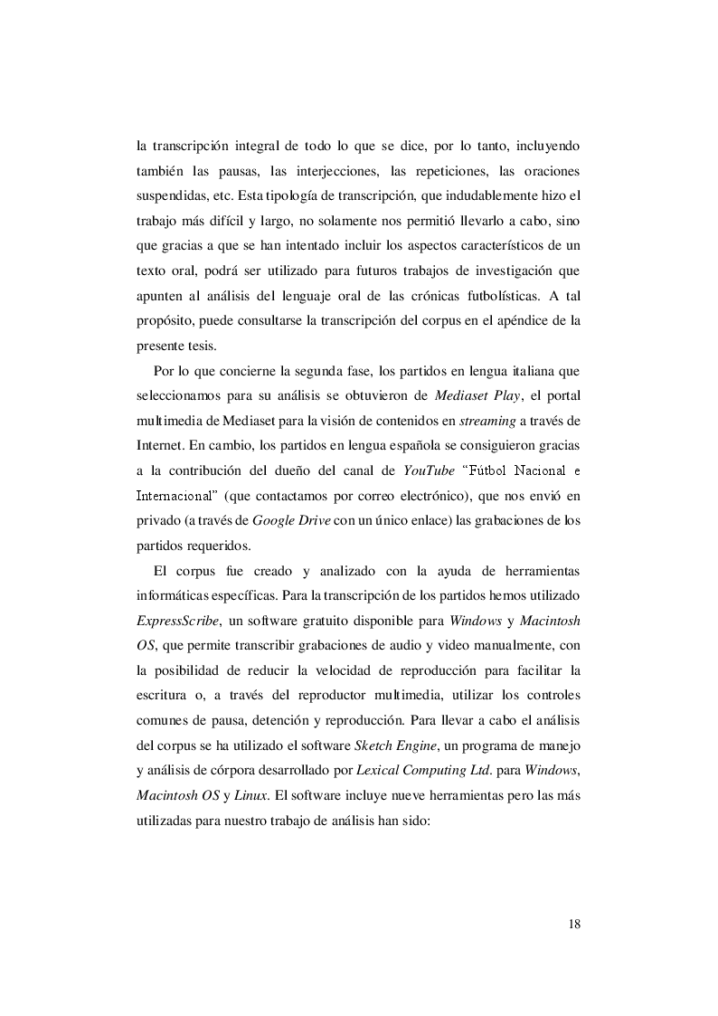 Anteprima della tesi: El lenguaje del fútbol: un abordaje contrastivo italiano - español de las crónicas futbolísticas del Mundial de Rusia de 2018, Pagina 3
