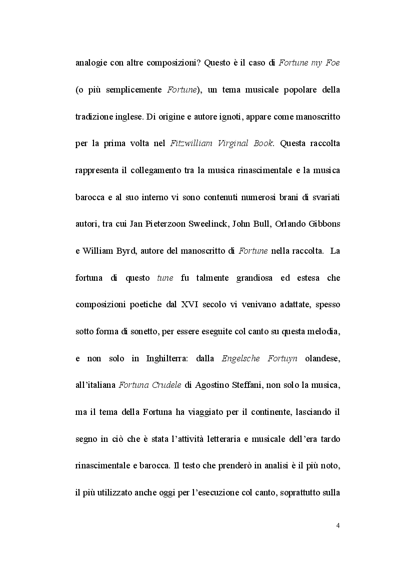 Anteprima della tesi: Fortune my Foe, tradurre la poesia e la canzone, Pagina 4
