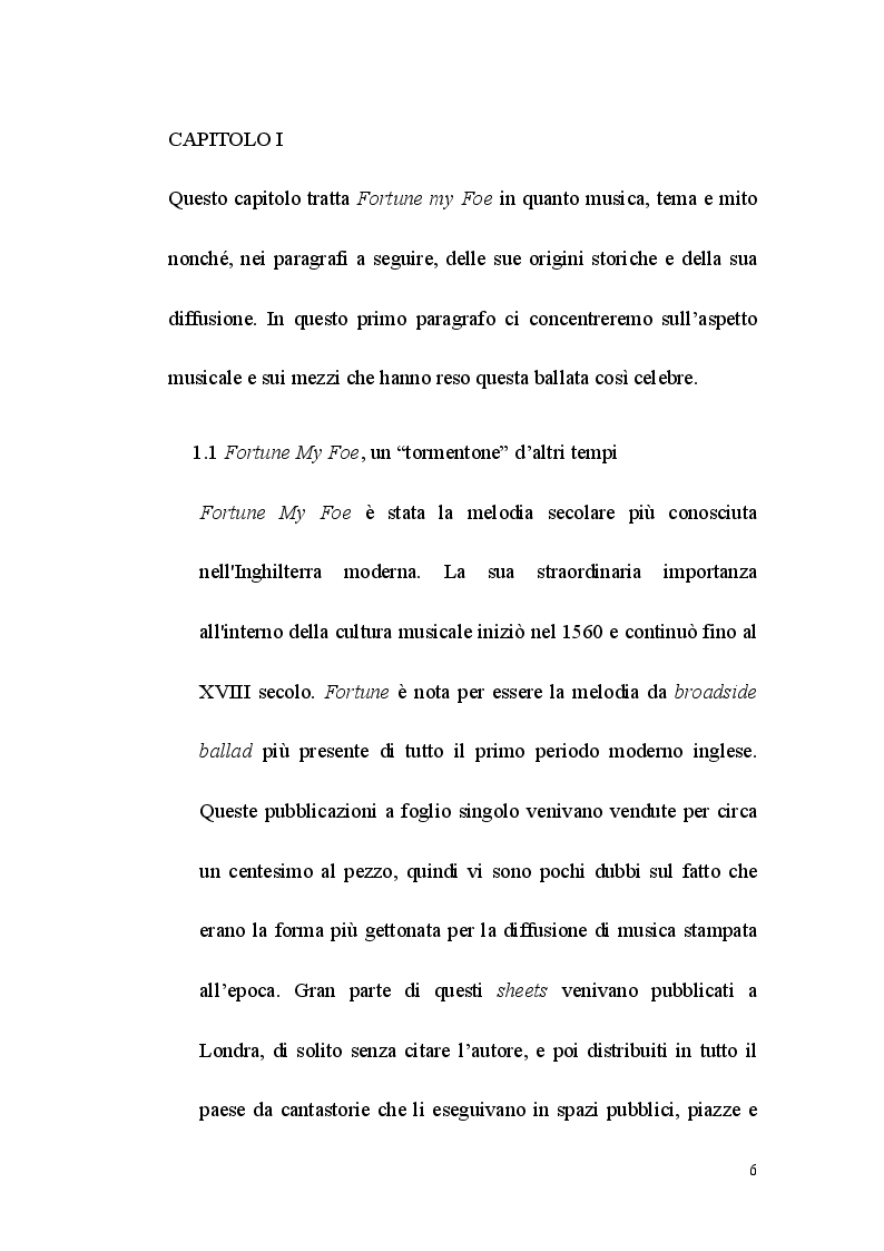 Anteprima della tesi: Fortune my Foe, tradurre la poesia e la canzone, Pagina 6