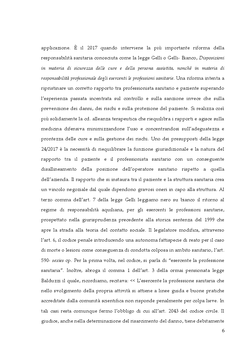 Anteprima della tesi: La responsabilità professionale dell'infermiere: risk management e le nuove frontiere dell'infermieristica forense, Pagina 3