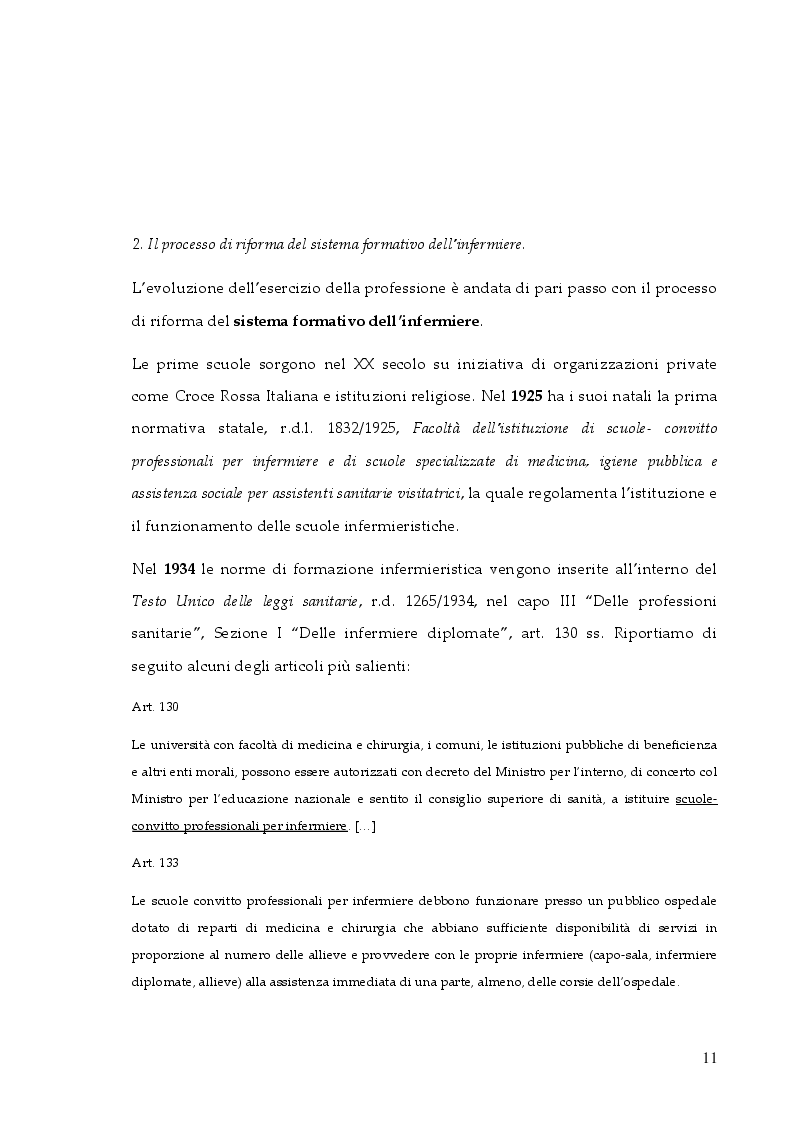 Anteprima della tesi: La responsabilità professionale dell'infermiere: risk management e le nuove frontiere dell'infermieristica forense, Pagina 8