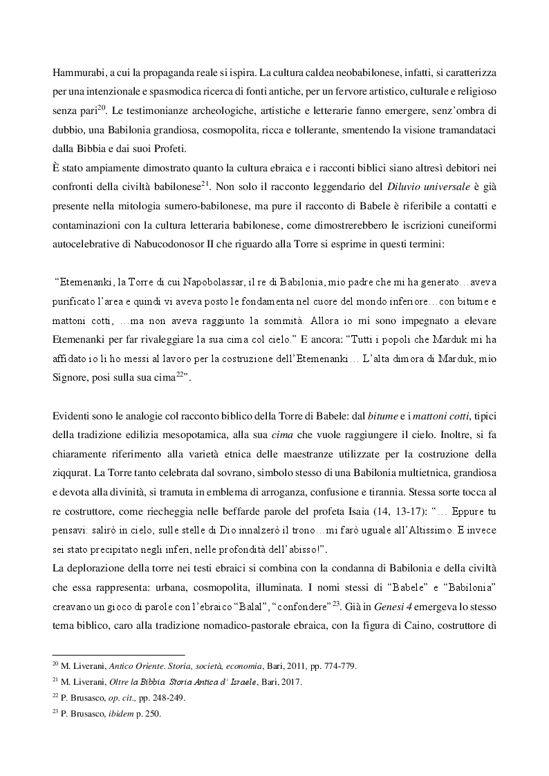 Anteprima della tesi: La Torre di Babele tra mito, arte e storia, Pagina 7