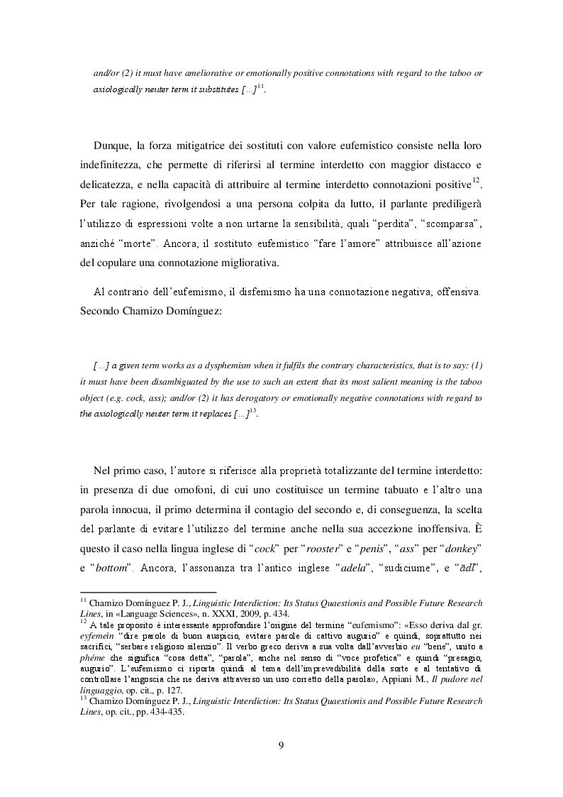 Anteprima della tesi: Bioetica e tabù linguistico: aborto, eutanasia, identità di genere. Il processo di interdizione linguistica e le strategie sostitutive nelle lingue russa e inglese., Pagina 7