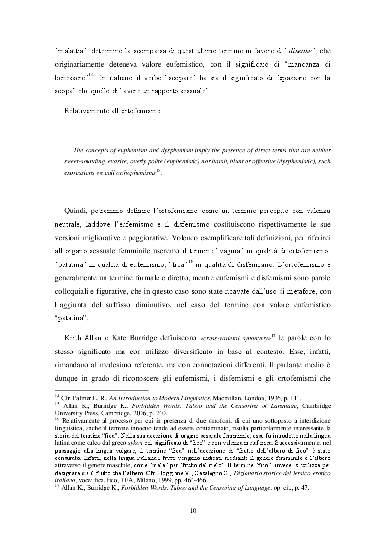 Anteprima della tesi: Bioetica e tabù linguistico: aborto, eutanasia, identità di genere. Il processo di interdizione linguistica e le strategie sostitutive nelle lingue russa e inglese., Pagina 8
