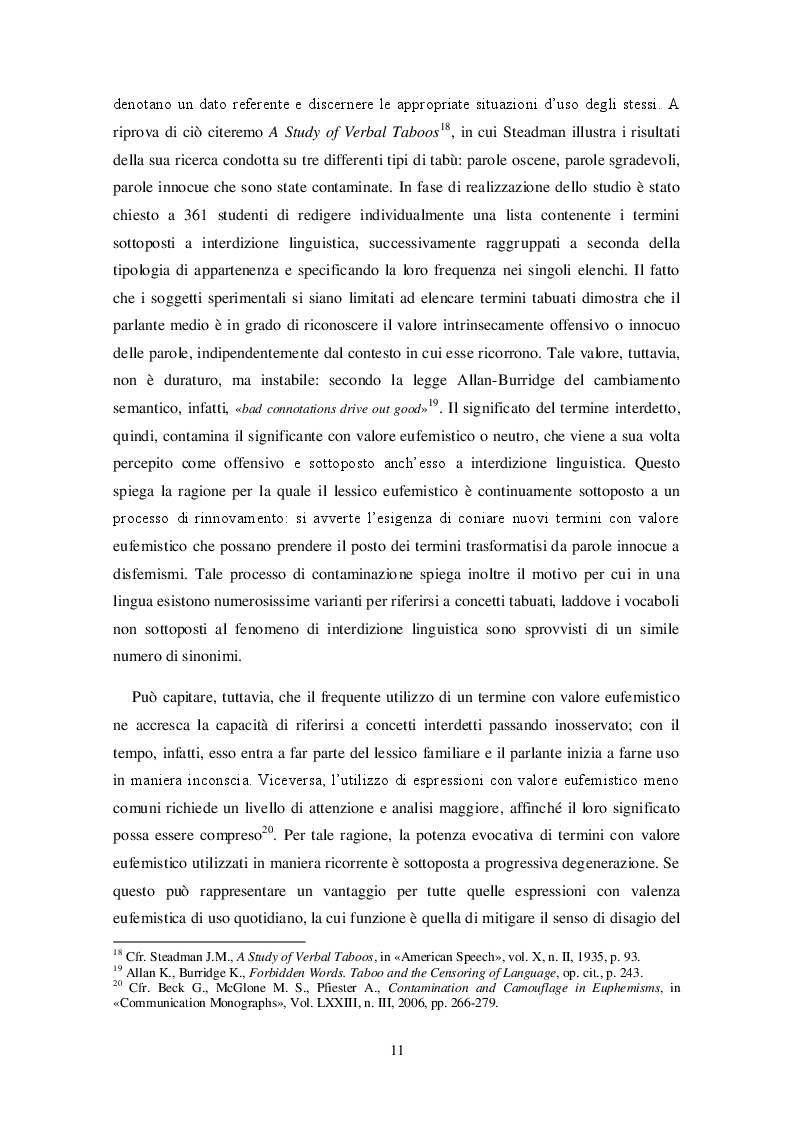 Anteprima della tesi: Bioetica e tabù linguistico: aborto, eutanasia, identità di genere. Il processo di interdizione linguistica e le strategie sostitutive nelle lingue russa e inglese., Pagina 9