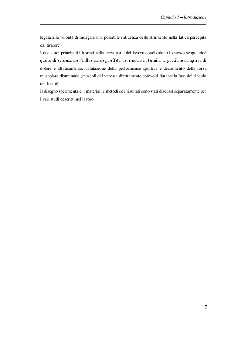 Anteprima della tesi: Procedure sperimentali per l'analisi degli effetti del rinculo del fucile sul tiratore sportivo, Pagina 6