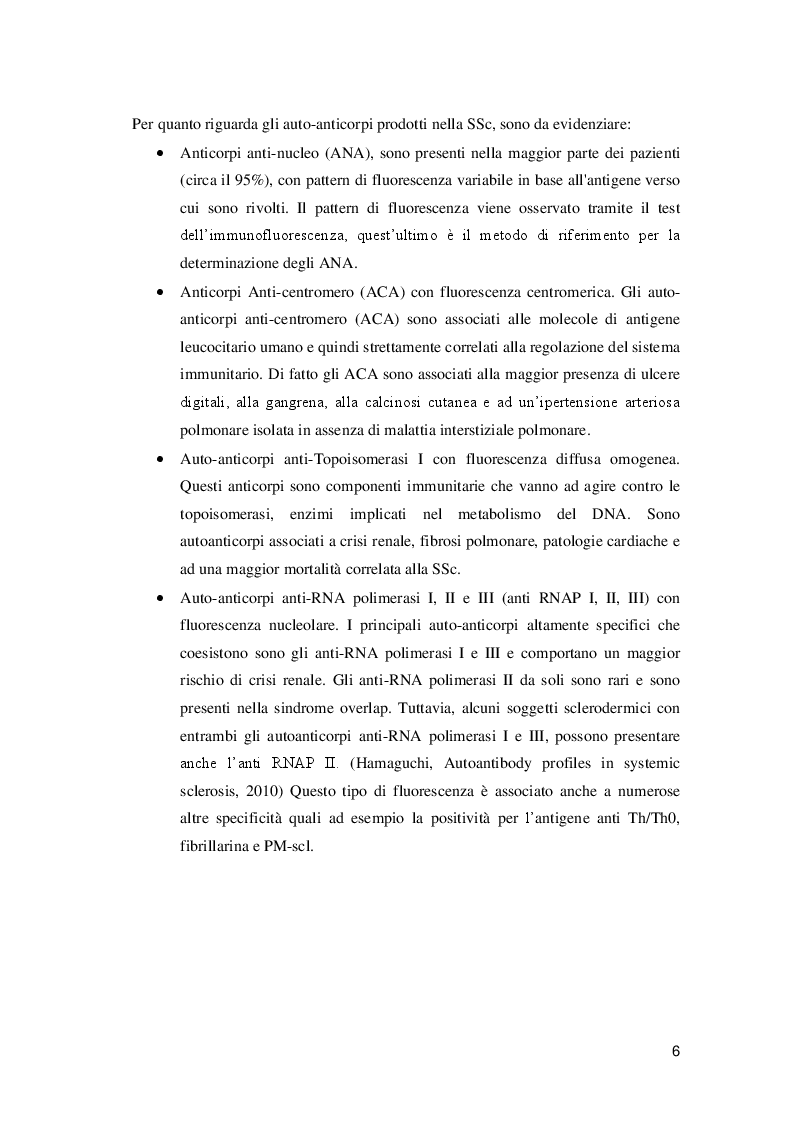 Anteprima della tesi: Ulcere digitali nei pazienti con Sclerosi Sistemica, Pagina 5
