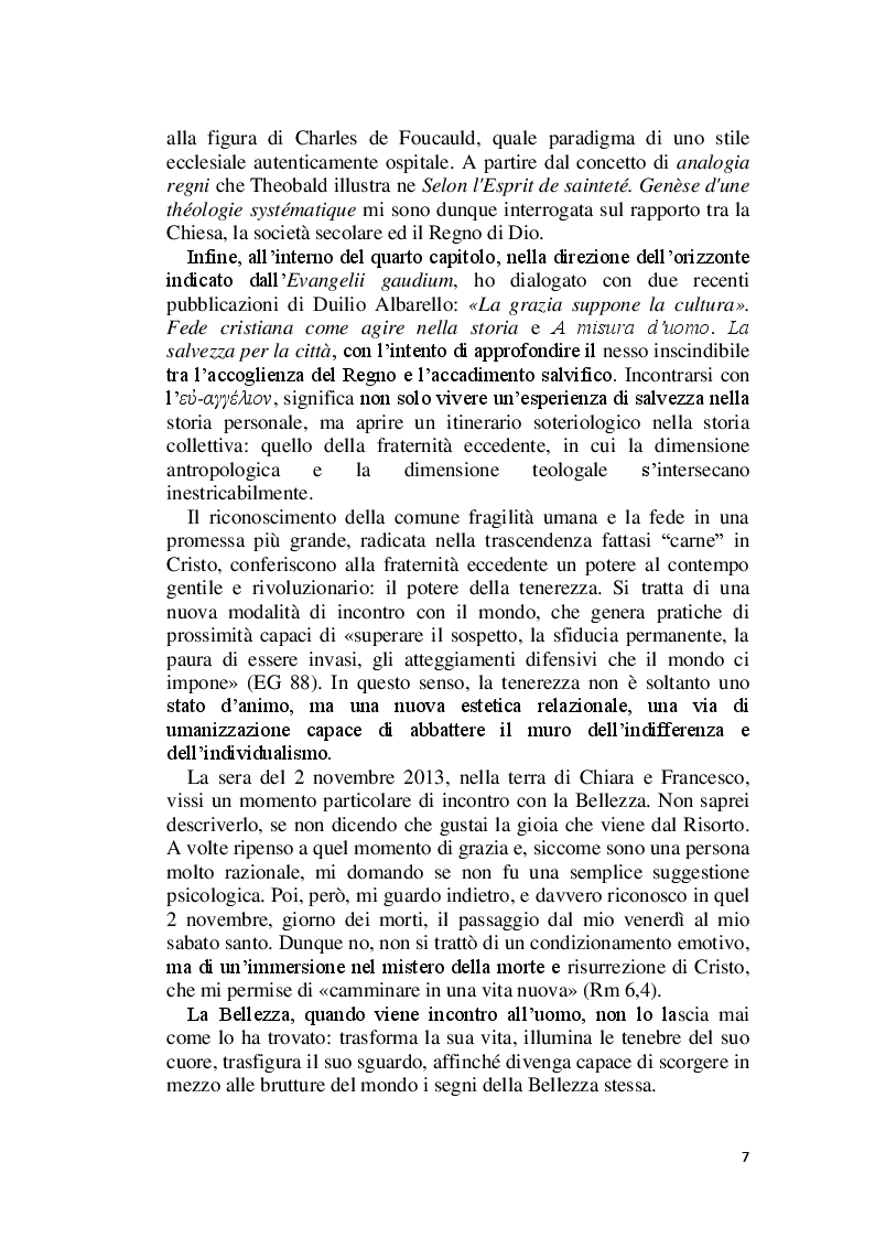 Anteprima della tesi: La Bellezza e il suo appello pro-vocante. Un percorso filosofico e teologico, Pagina 5