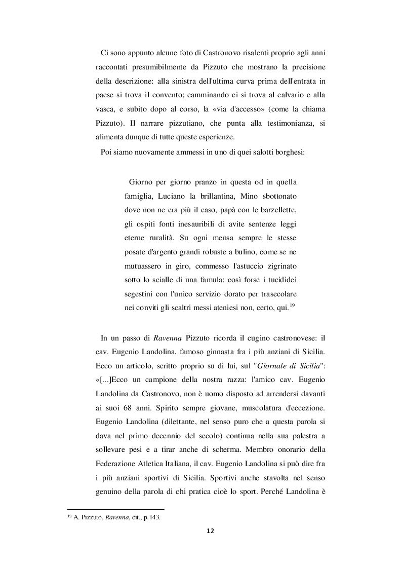 Estratto dalla tesi: Castronovo e i suoi personaggi nelle opere di Antonio Pizzuto
