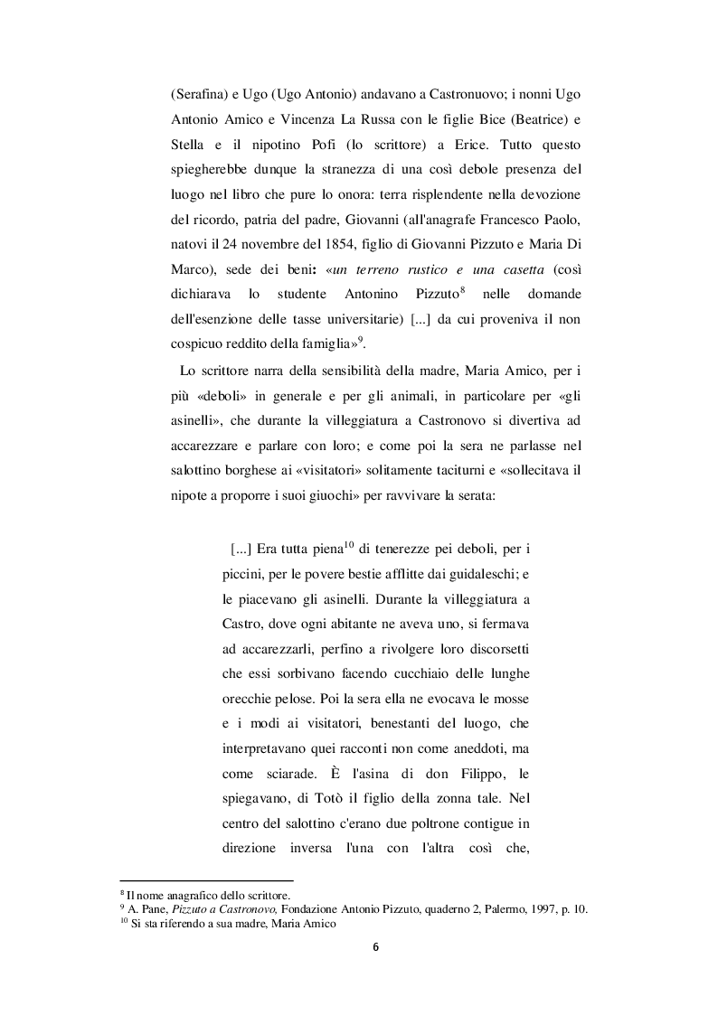 Anteprima della tesi: Castronovo e i suoi personaggi nelle opere di Antonio Pizzuto, Pagina 5