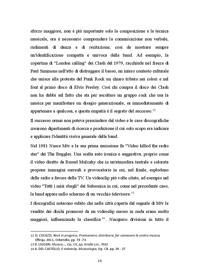 Estratto dalla tesi: Il Videoclip Musicale: storia, sceneggiatura e tecniche