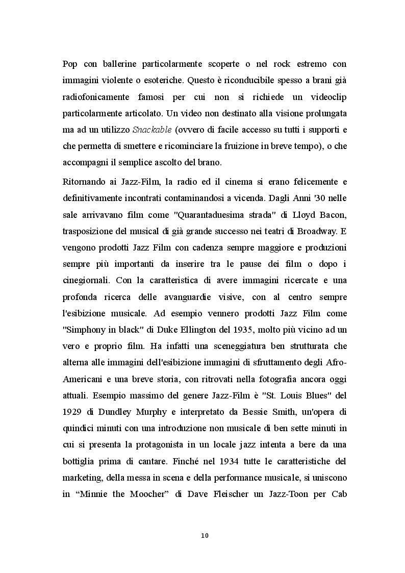Anteprima della tesi: Il Videoclip Musicale: storia, sceneggiatura e tecniche, Pagina 7