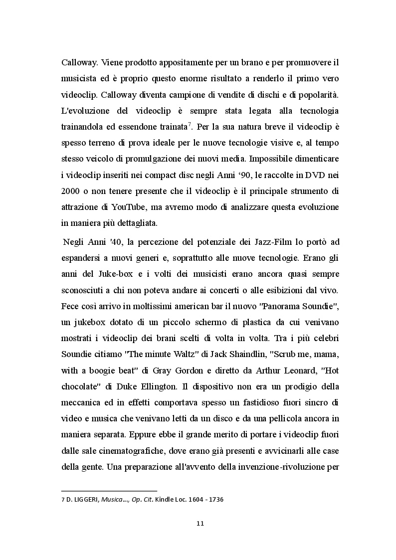 Anteprima della tesi: Il Videoclip Musicale: storia, sceneggiatura e tecniche, Pagina 8