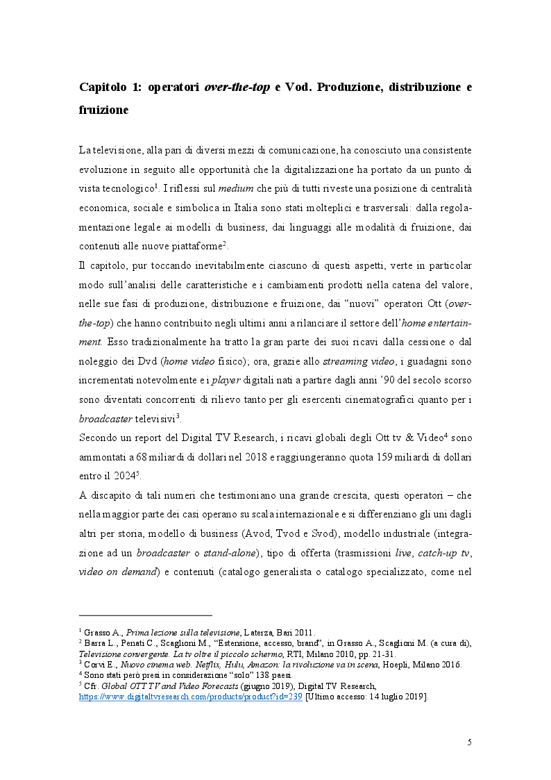 Anteprima della tesi: I nuovi player over-the-top nel settore dell'audiovisivo e il caso di DAZN, Pagina 4