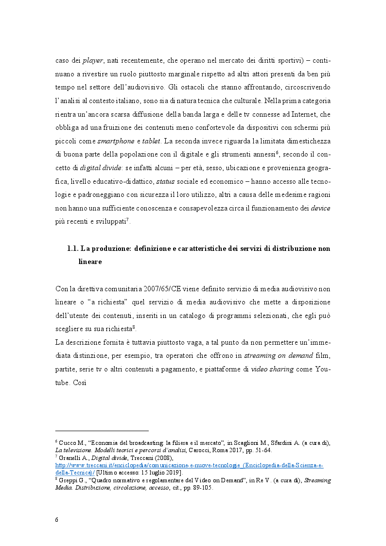Anteprima della tesi: I nuovi player over-the-top nel settore dell'audiovisivo e il caso di DAZN, Pagina 5