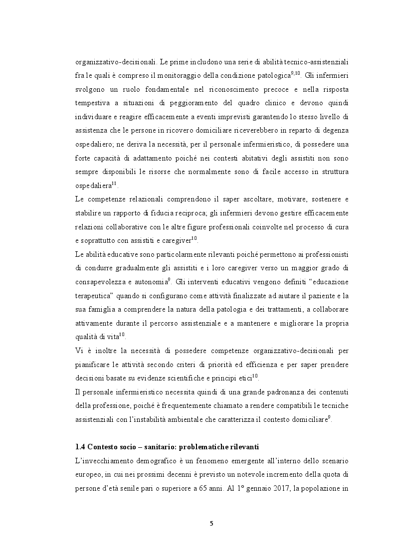 Anteprima della tesi: Modelli innovativi di ospedalizzazione: potenzialità del setting domiciliare come sede alternativa di ricovero, Pagina 6