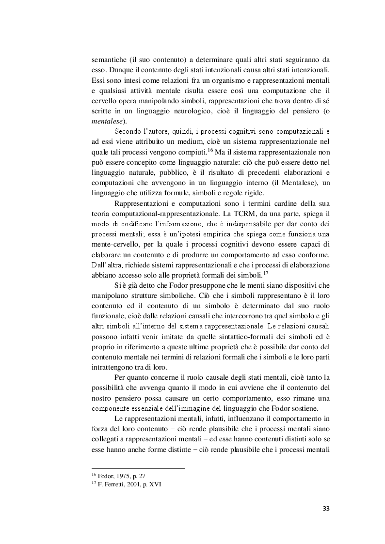 Anteprima della tesi: La competenza semantica negli esseri umani e nelle macchine. Teorie a confronto, Pagina 6