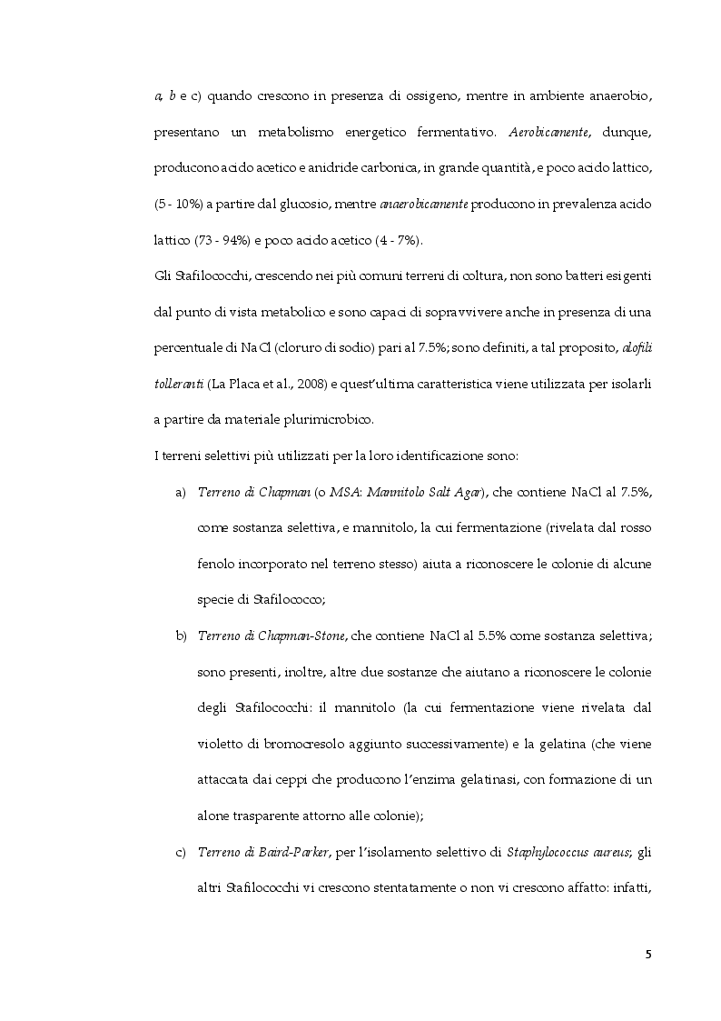 Anteprima della tesi: Staphylococcus arlettae: antibiotico-resistenza e virulenza, Pagina 4
