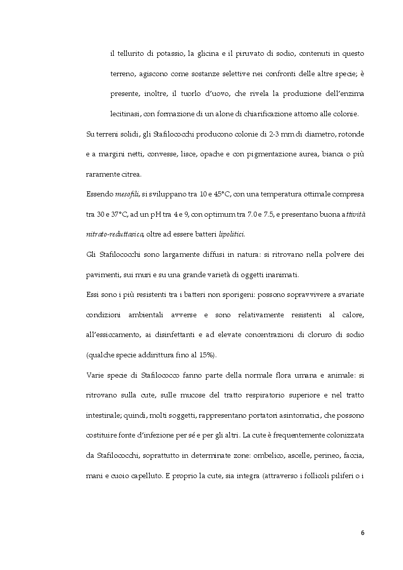Anteprima della tesi: Staphylococcus arlettae: antibiotico-resistenza e virulenza, Pagina 5