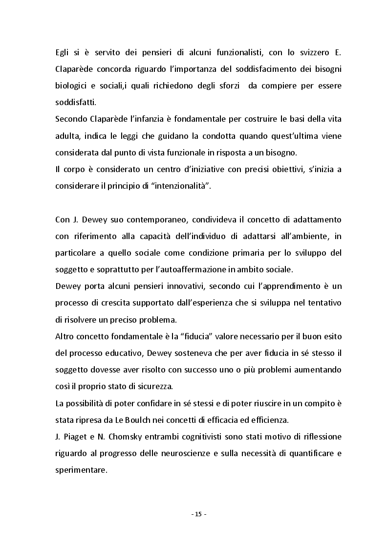 Estratto dalla tesi: Psicomotricità funzionale e disturbo dello spettro autistico
