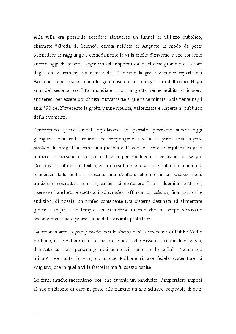 Anteprima della tesi: Pausilypon: la villa di Vedio Pollione e dell'imperatore Augusto, Pagina 3