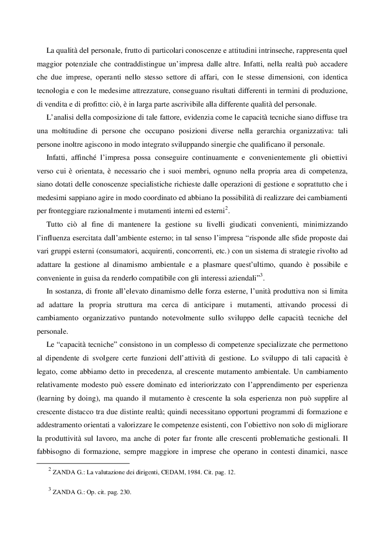 Anteprima della tesi: Il Capitale Umano nella valutazione del Capitale Economico e del Capitale di Funzionamento, Pagina 4