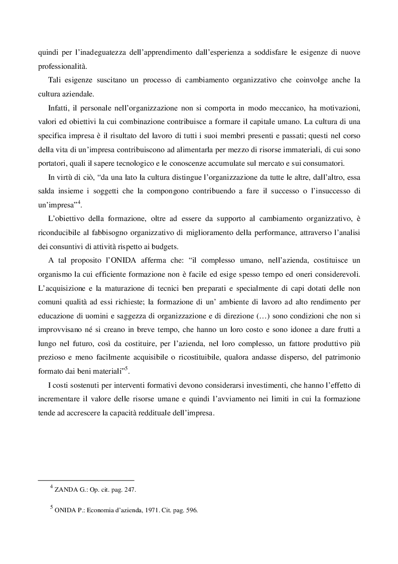 Anteprima della tesi: Il Capitale Umano nella valutazione del Capitale Economico e del Capitale di Funzionamento, Pagina 5