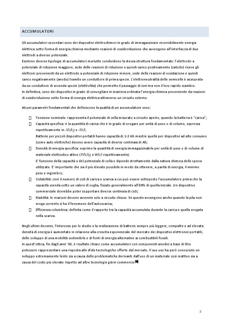 Anteprima della tesi: Studio di membrane polimeriche elettrofilate a conduzione ionica, Pagina 3