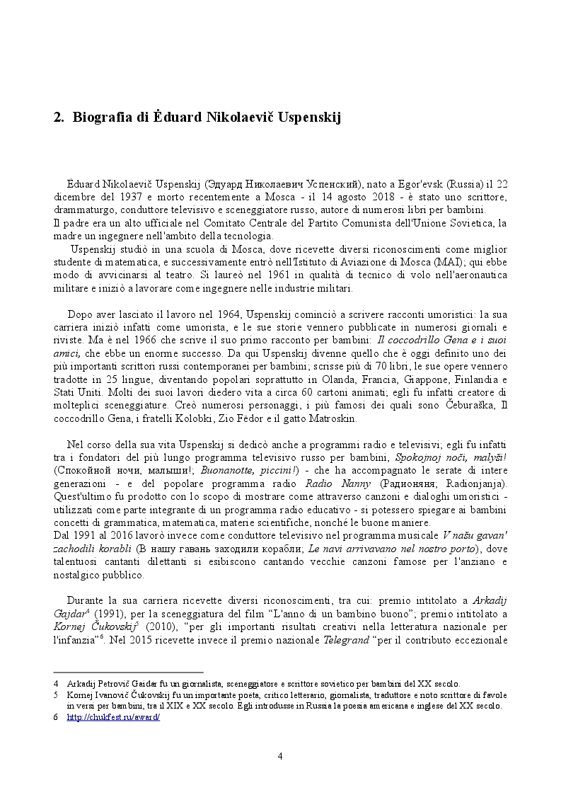 Anteprima della tesi: “Troe iz Prostokvašino”, Il trio di Prostokvašino: traduzione di un cortometraggio d'animazione russo, Pagina 4