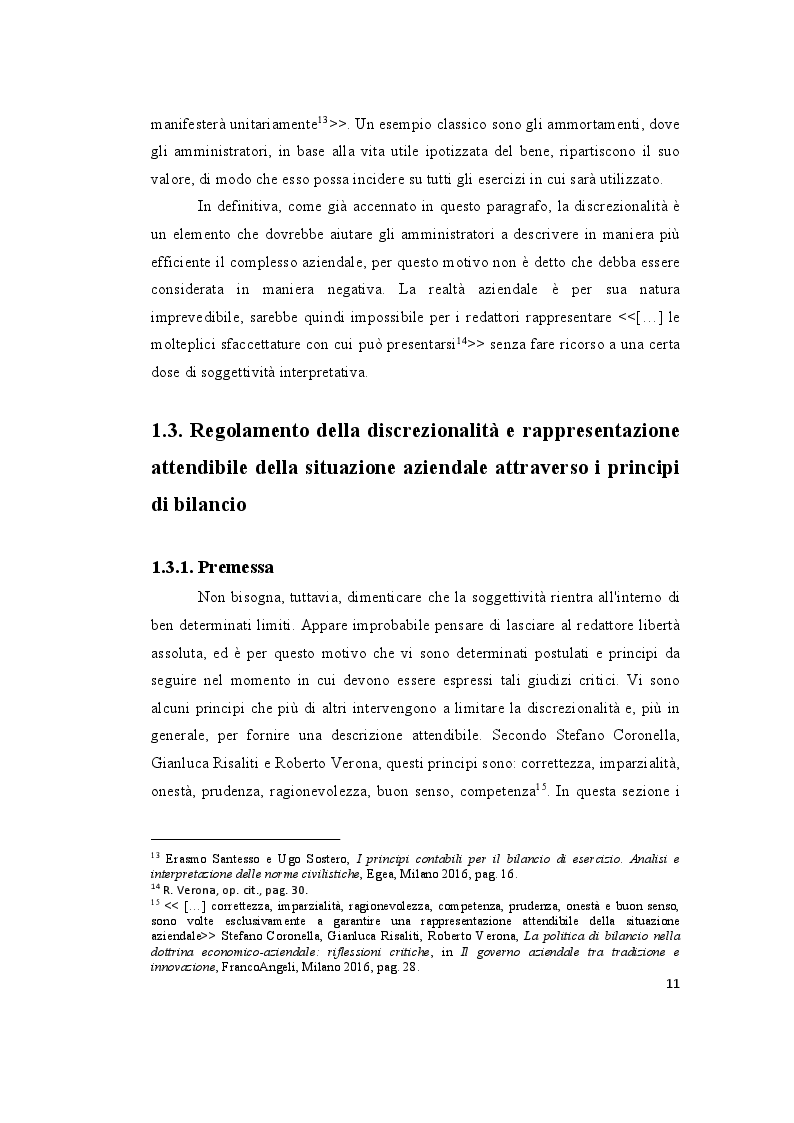 Estratto dalla tesi: Le valutazioni di bilancio tra rigore normativo e soggettività interpretativa