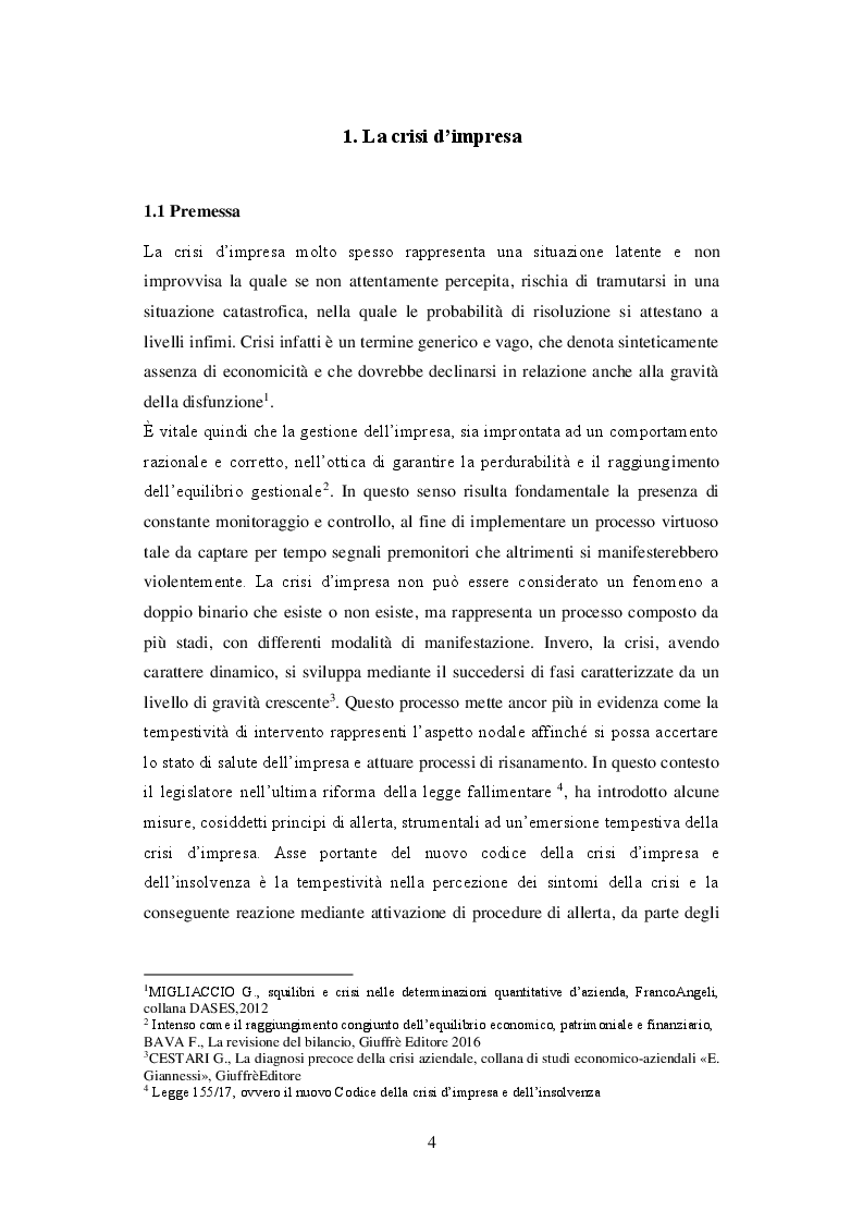 Anteprima della tesi: I principi di redazione dei piani di risanamento, Pagina 5