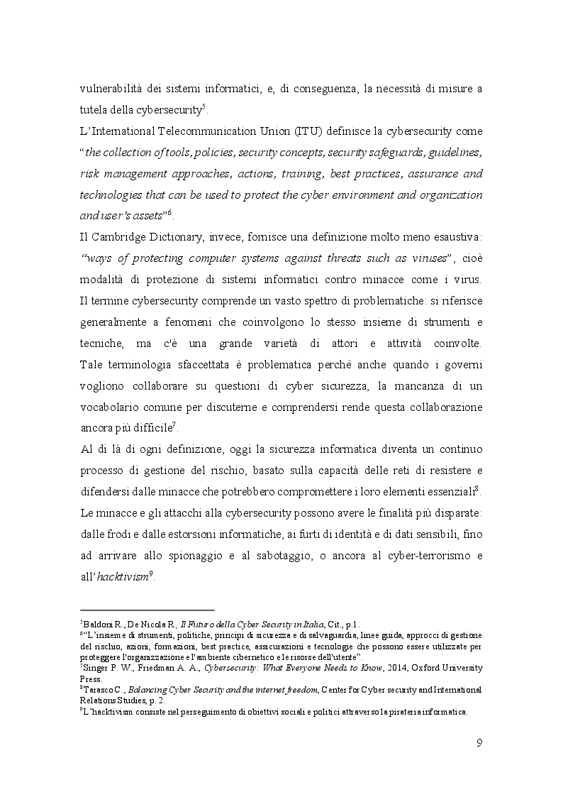 Anteprima della tesi: Gli standard a tutela della Cybersecurity e l'Organizzazione Mondiale del Commercio, Pagina 7