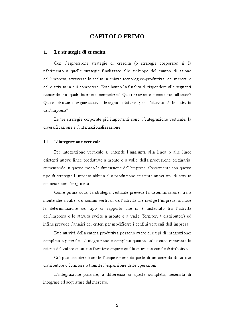 Anteprima della tesi: Le modalità di attuazione delle strategie di crescita: il caso Pirelli S.p.A. - ChemChina, Pagina 3