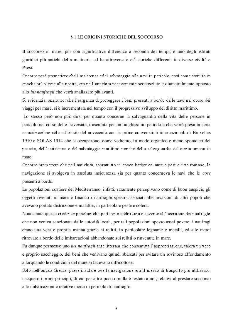 Anteprima della tesi: La disciplina del soccorso in mare: pericolo e tutela dell'ambiente, Pagina 3
