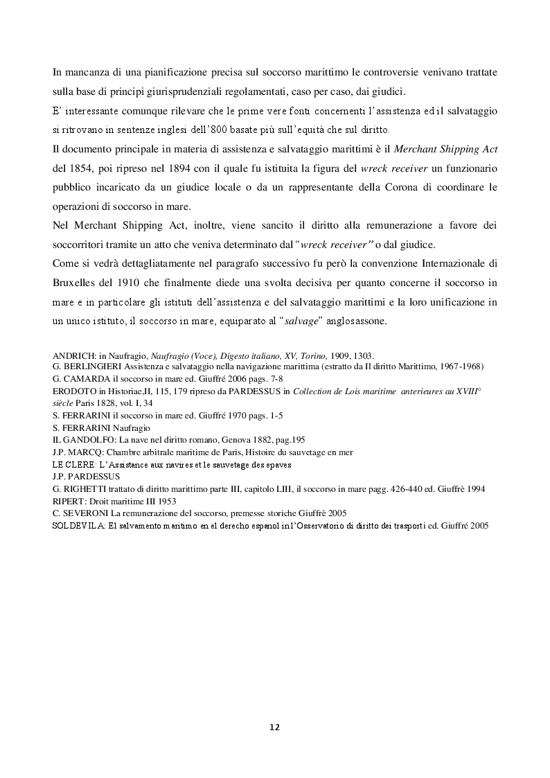Anteprima della tesi: La disciplina del soccorso in mare: pericolo e tutela dell'ambiente, Pagina 8