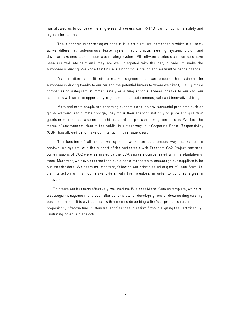 Anteprima della tesi: Business Plan for an Autonomous Driving Formula car in the FSG17 competition, Pagina 4