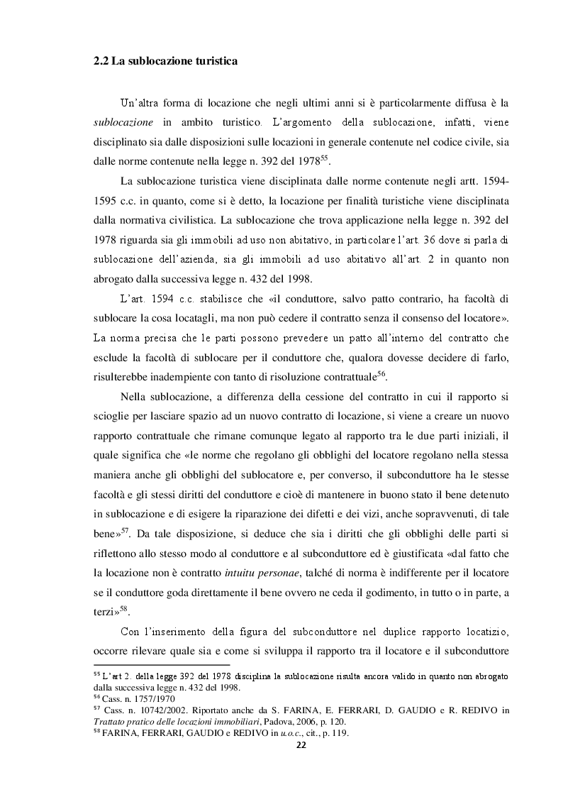 Anteprima della tesi: Locazione e servizi ricettivi in ambito turistico, Pagina 4