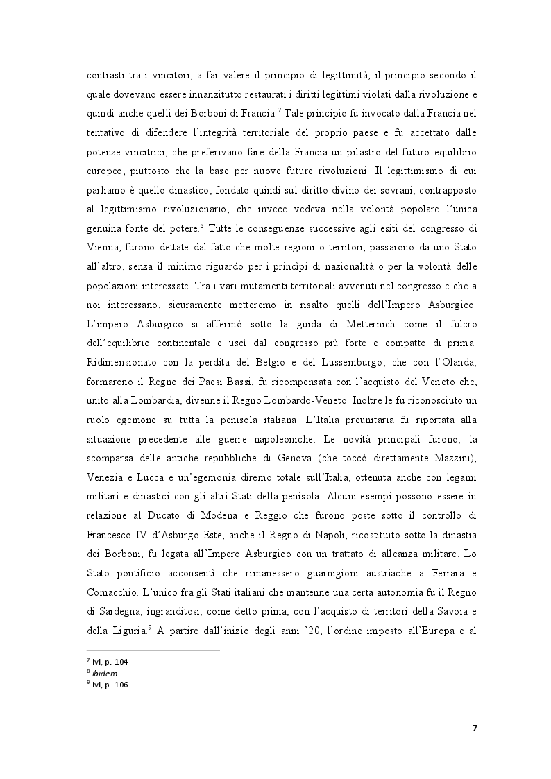 Anteprima della tesi: Repubblica Romana, Comune di Parigi: momenti del pensiero mazziniano, Pagina 6