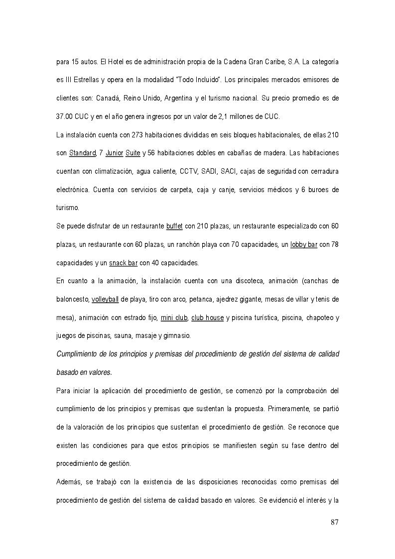 Anteprima della tesi: La gestión del sistema de calidad basado en valores en los servicios hoteleros, Pagina 3