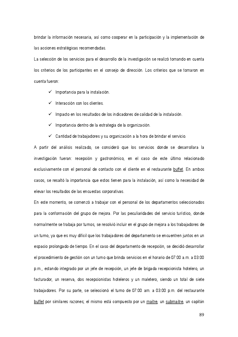 Anteprima della tesi: La gestión del sistema de calidad basado en valores en los servicios hoteleros, Pagina 5