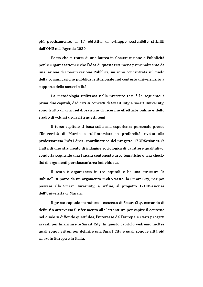 Anteprima della tesi: Smart University - La comunicazione pubblica istituzionale a supporto della sostenibilità nel contesto universitario, Pagina 3