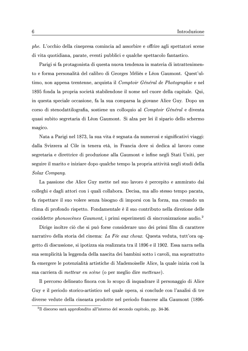 Anteprima della tesi: La madrina dello schermo magico: Alice Guy e il cinema delle origini, Pagina 3