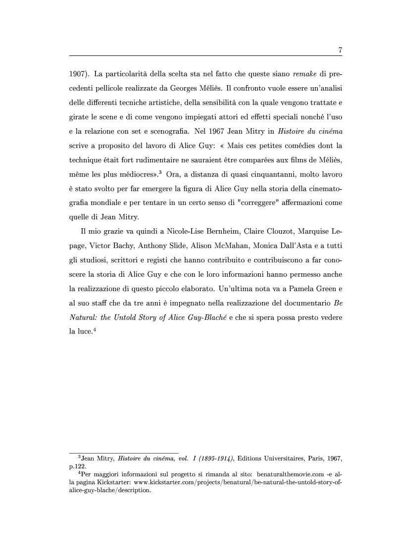Anteprima della tesi: La madrina dello schermo magico: Alice Guy e il cinema delle origini, Pagina 4